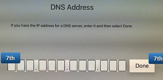 How to change DNS on apple tv